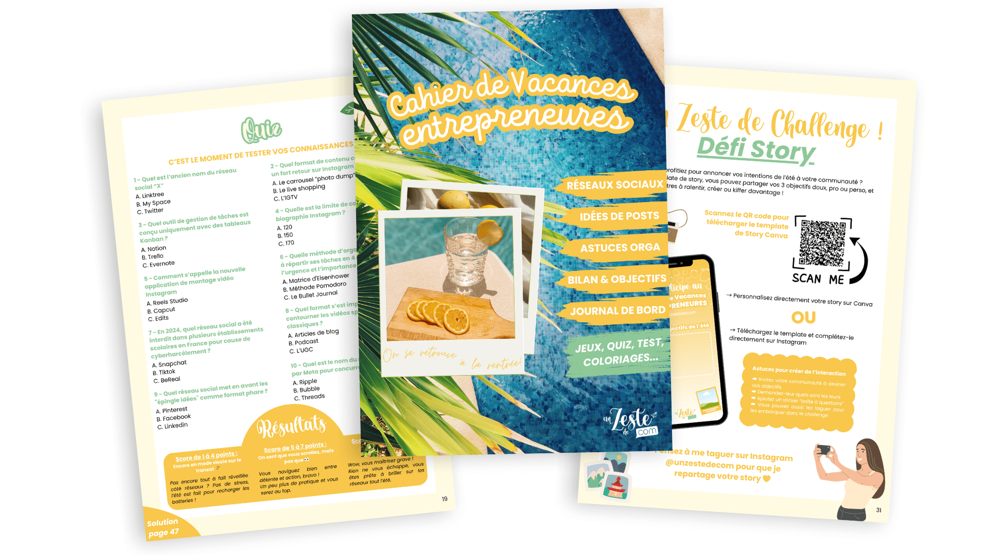 Cahier de vacances pour entrepreneurs : un outil gratuit pour faire le point, réfléchir et avancer sur votrebusiness.