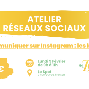 Atelier réseaux sociaux un zeste de com menton